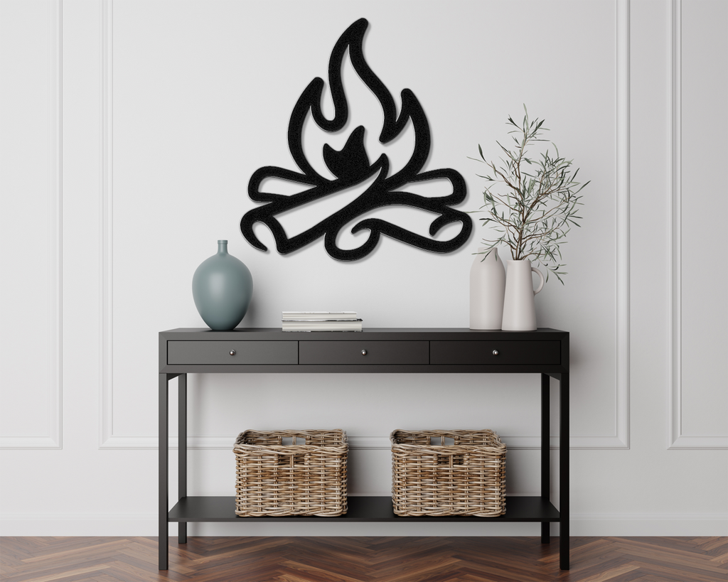 Campfire Metal Wall Art