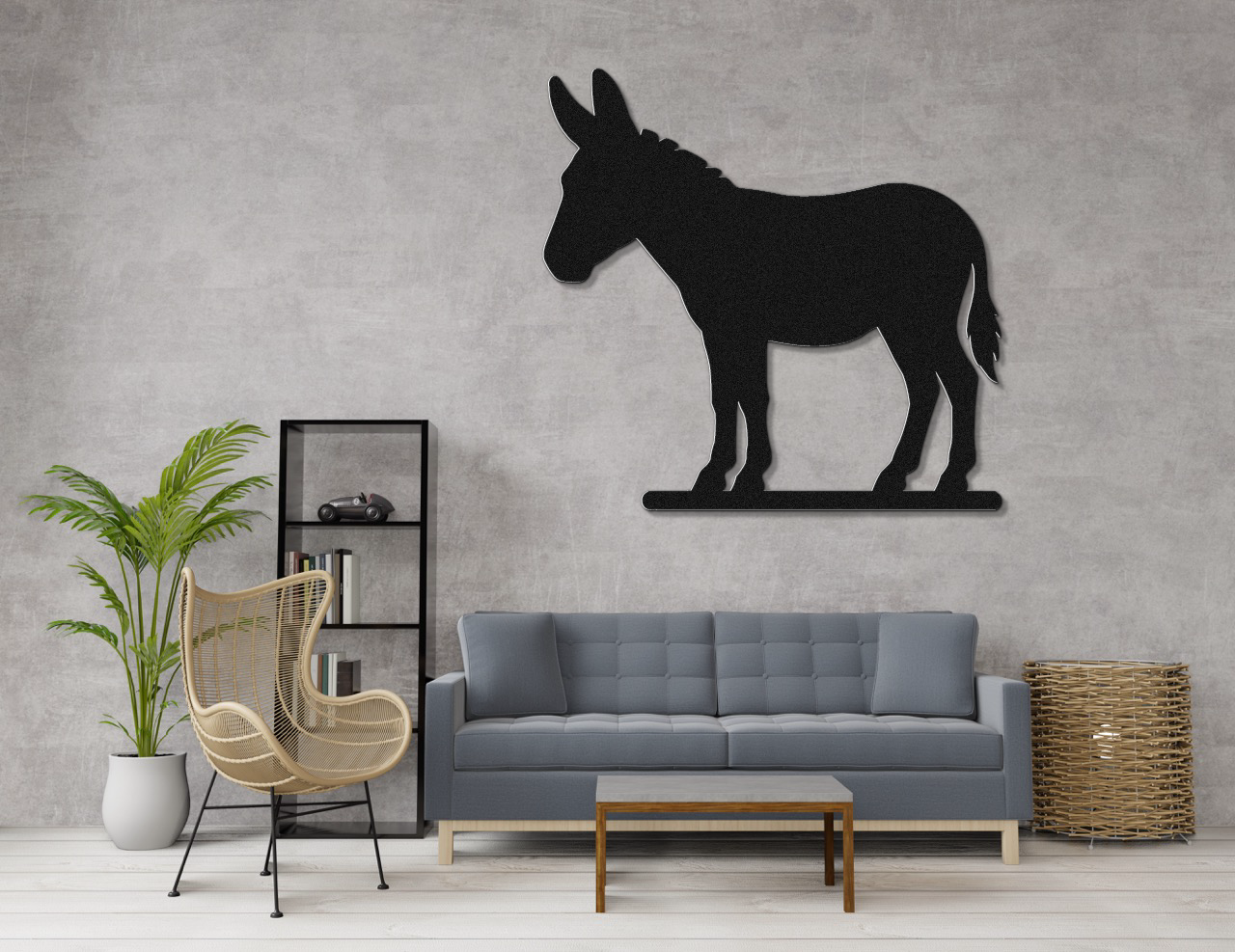 Burro Metal Wall Art
