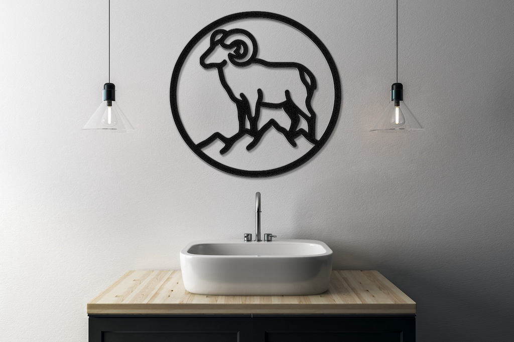 Bighorn Sheep Metal Wall Art