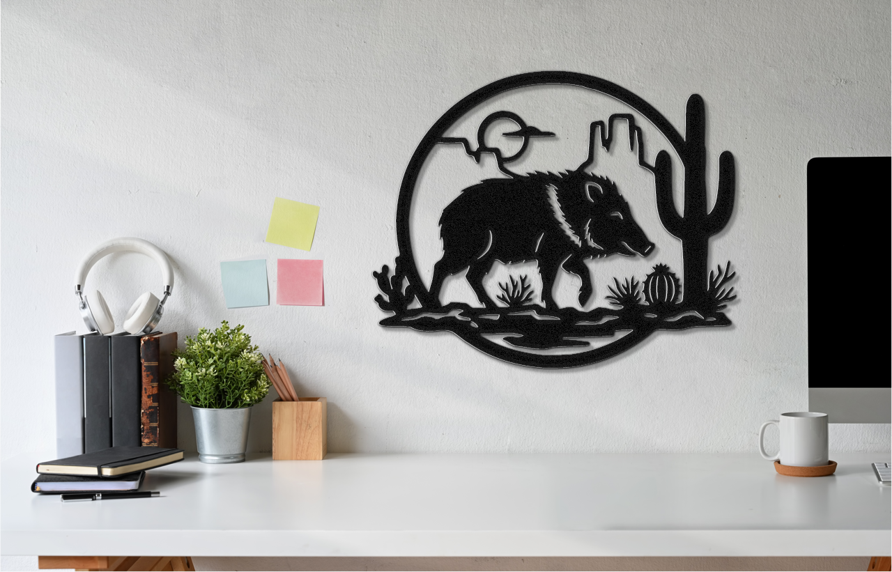 Javelina Metal Wall Art