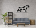 Boxer Dog Metal Wall Art