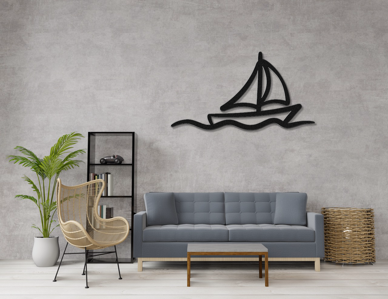 Sailboat Metal Wall Art