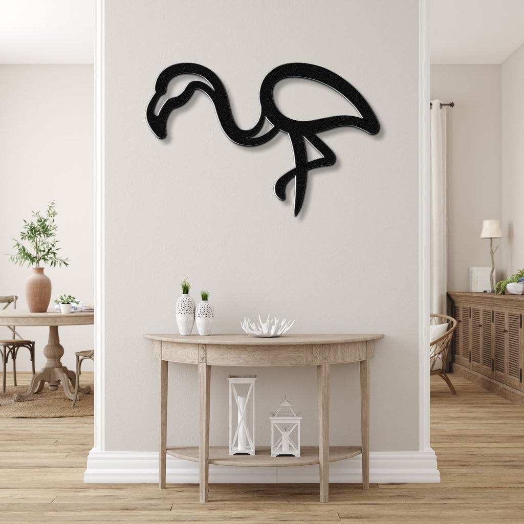 Flamingo Metal Wall Art