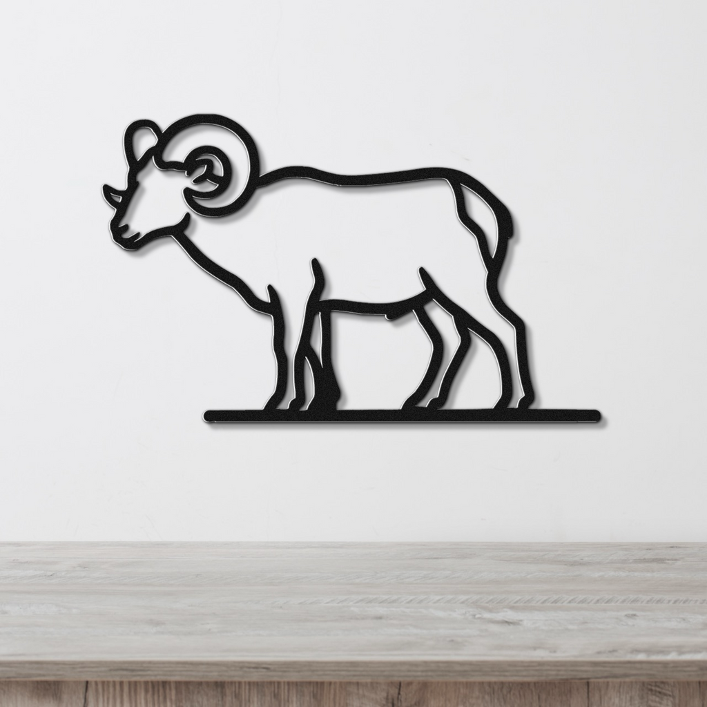 Bighorn Sheep Metal Wall Art