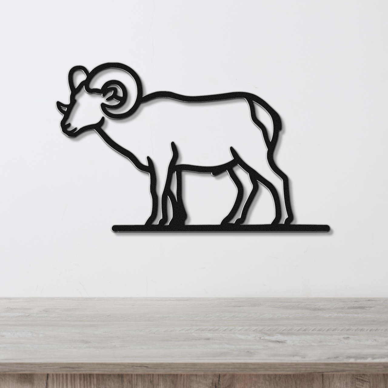 Bighorn Sheep Metal Wall Art