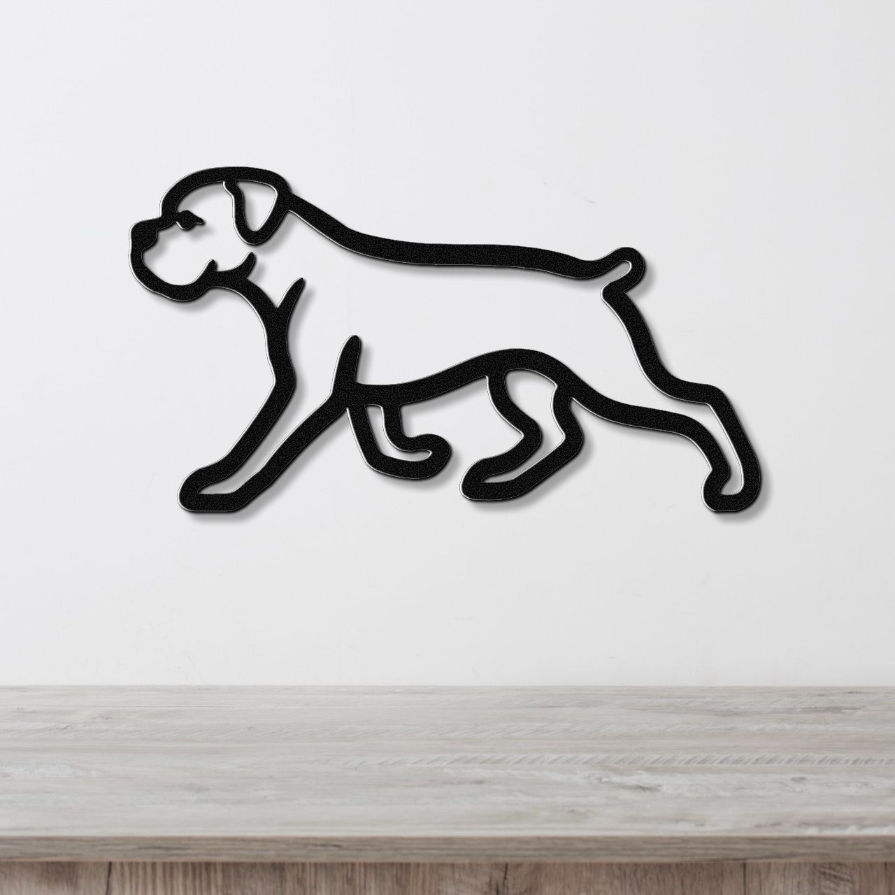 Boxer Dog Metal Wall Art
