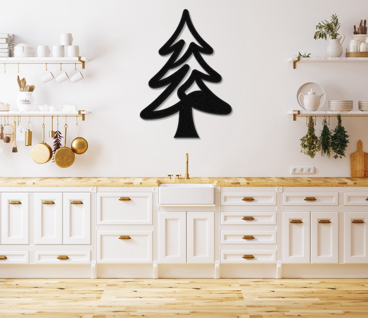 Pine Tree Metal Wall Art