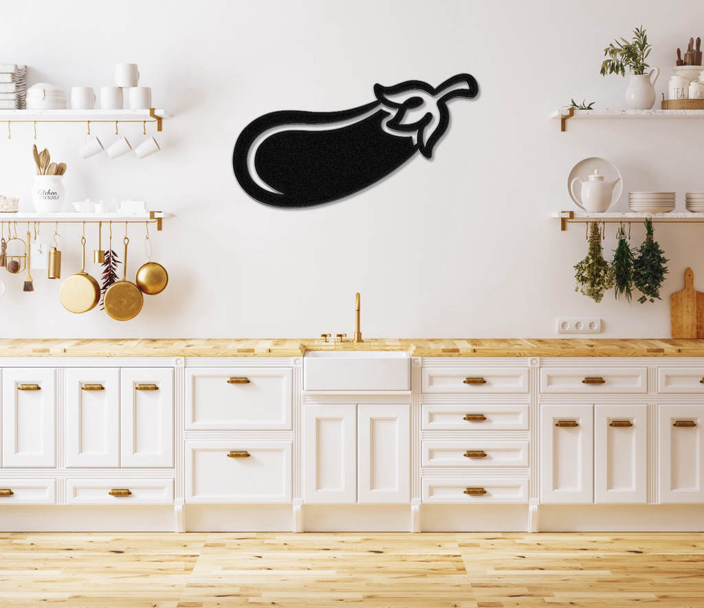 Eggplant Metal Wall Art