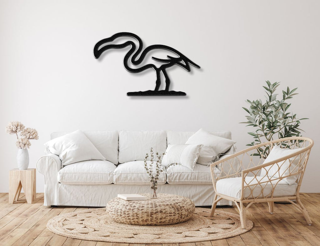 Flamingo Metal Wall Art