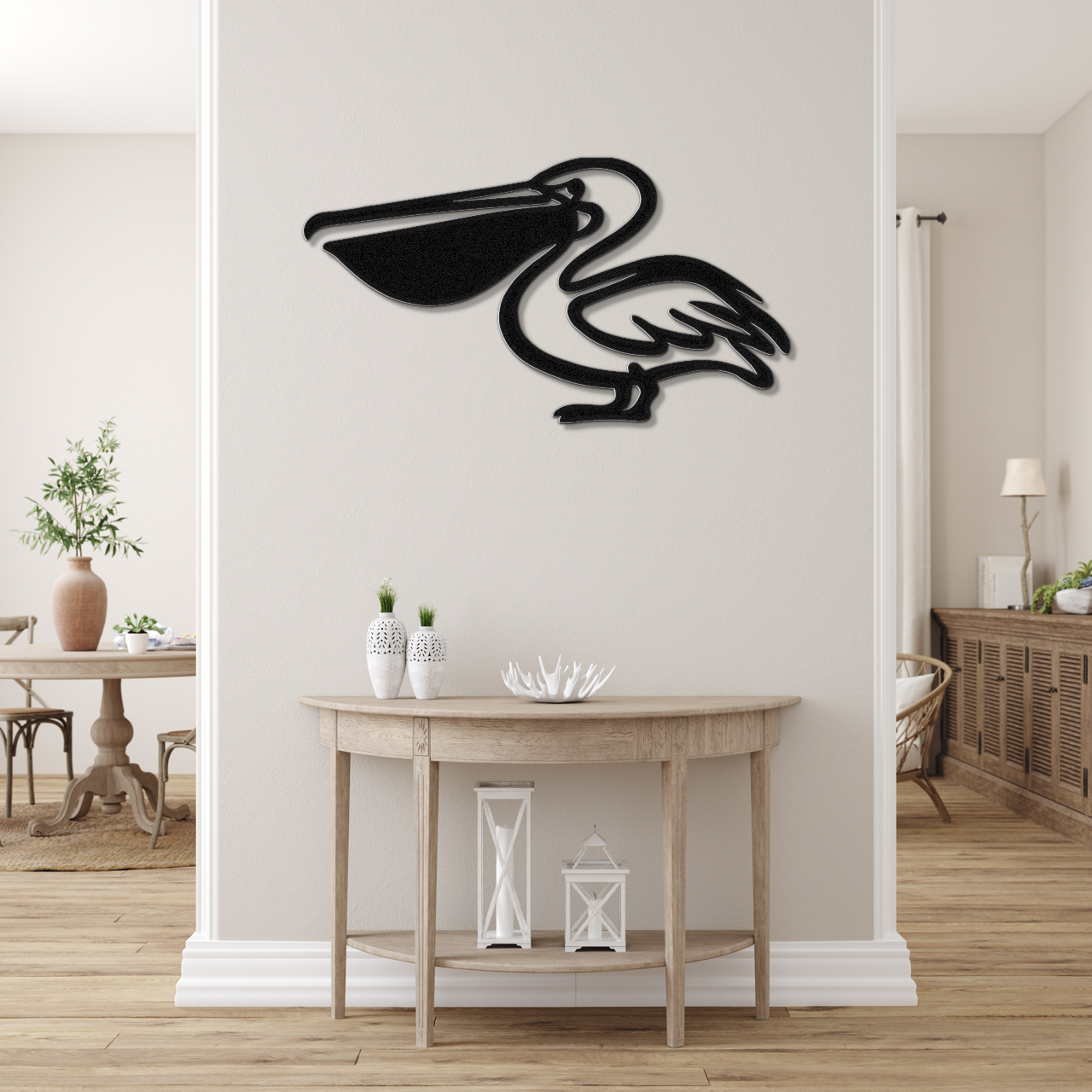 Pelican Metal Wall Art