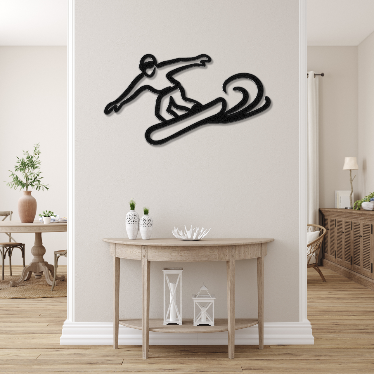 Snowboarding Metal Wall Art