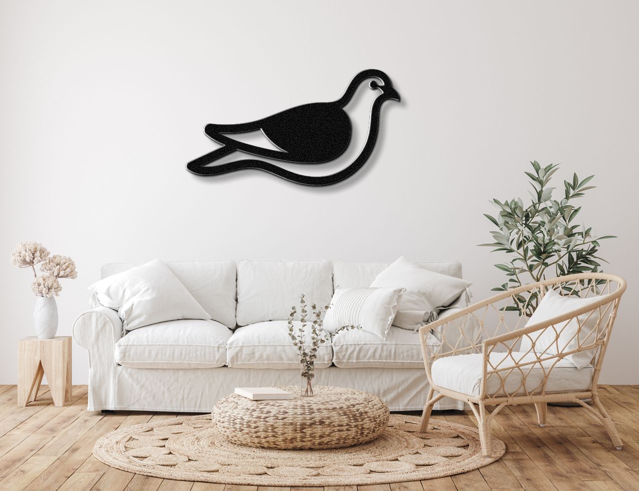 Pigeon Metal Wall Art