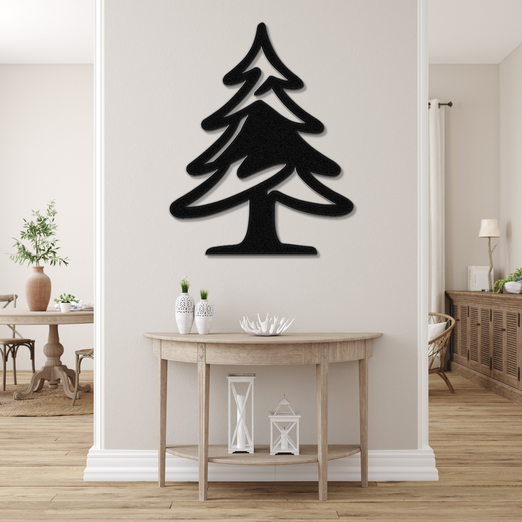 Pine Tree Metal Wall Art