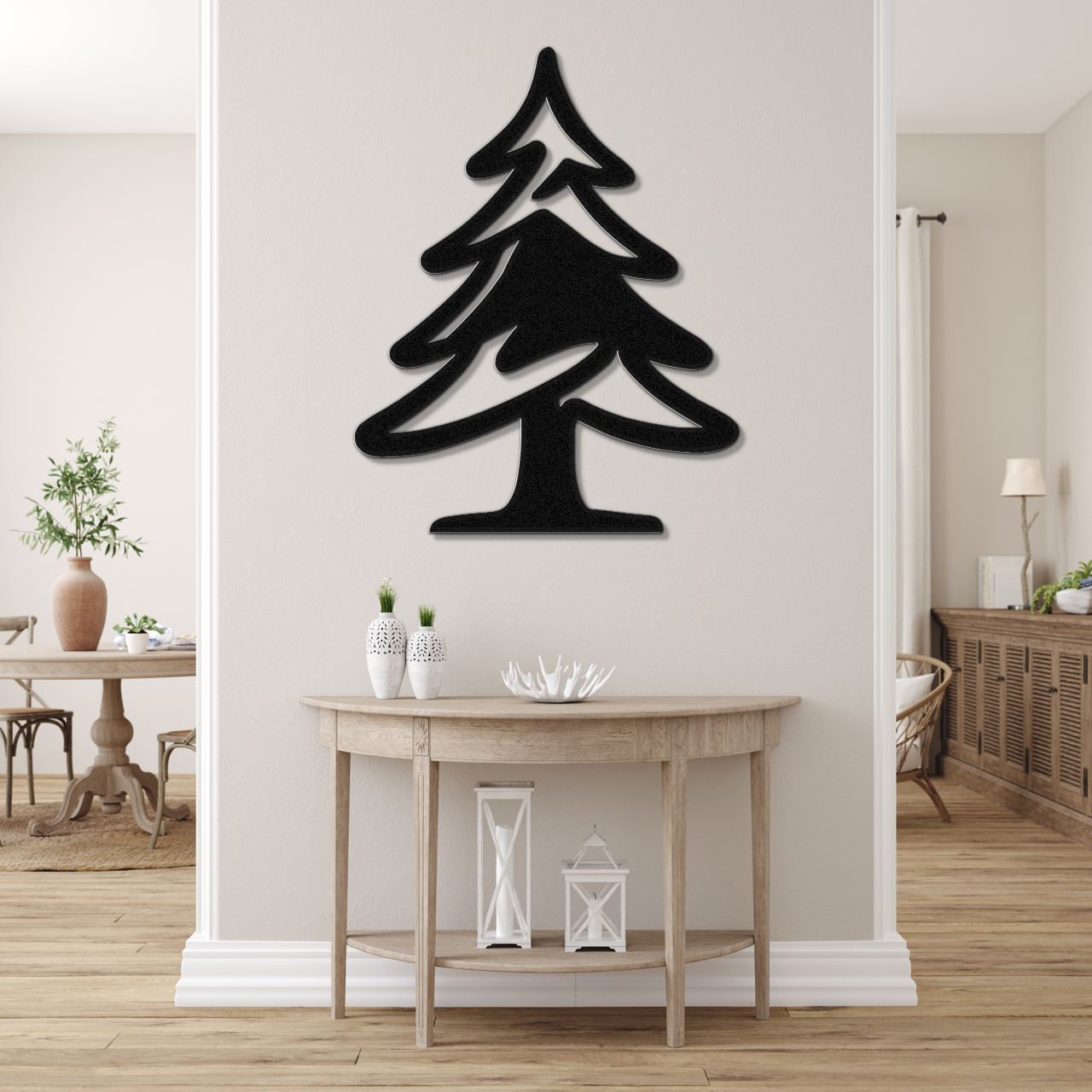 Pine Tree Metal Wall Art