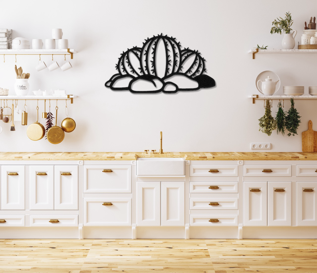 Barrel Cactus Metal Wall Art