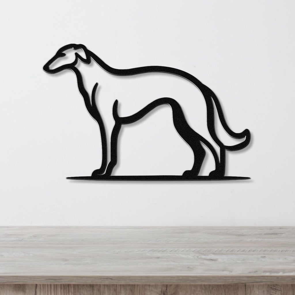 Borzoi Dog Metal Wall Art