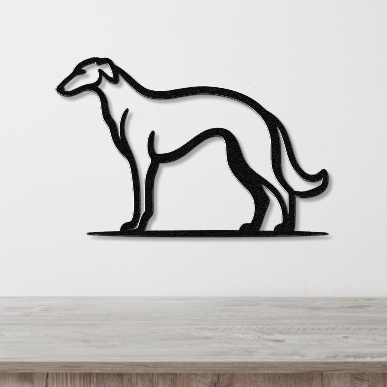 Borzoi Dog Metal Wall Art
