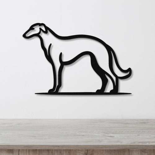 Borzoi Dog Metal Wall Art