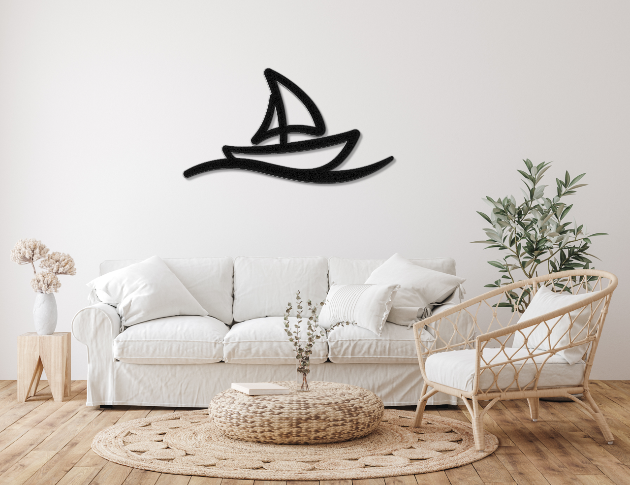 Sailboat Metal Wall Art