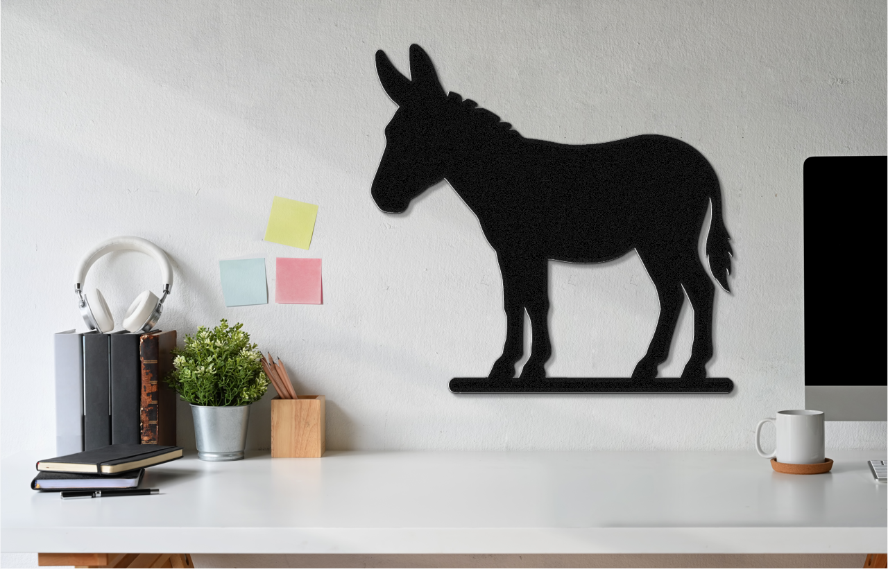 Burro Metal Wall Art