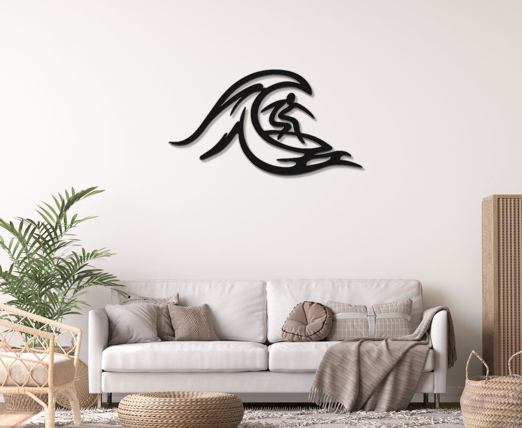 Surfer Metal Wall Art