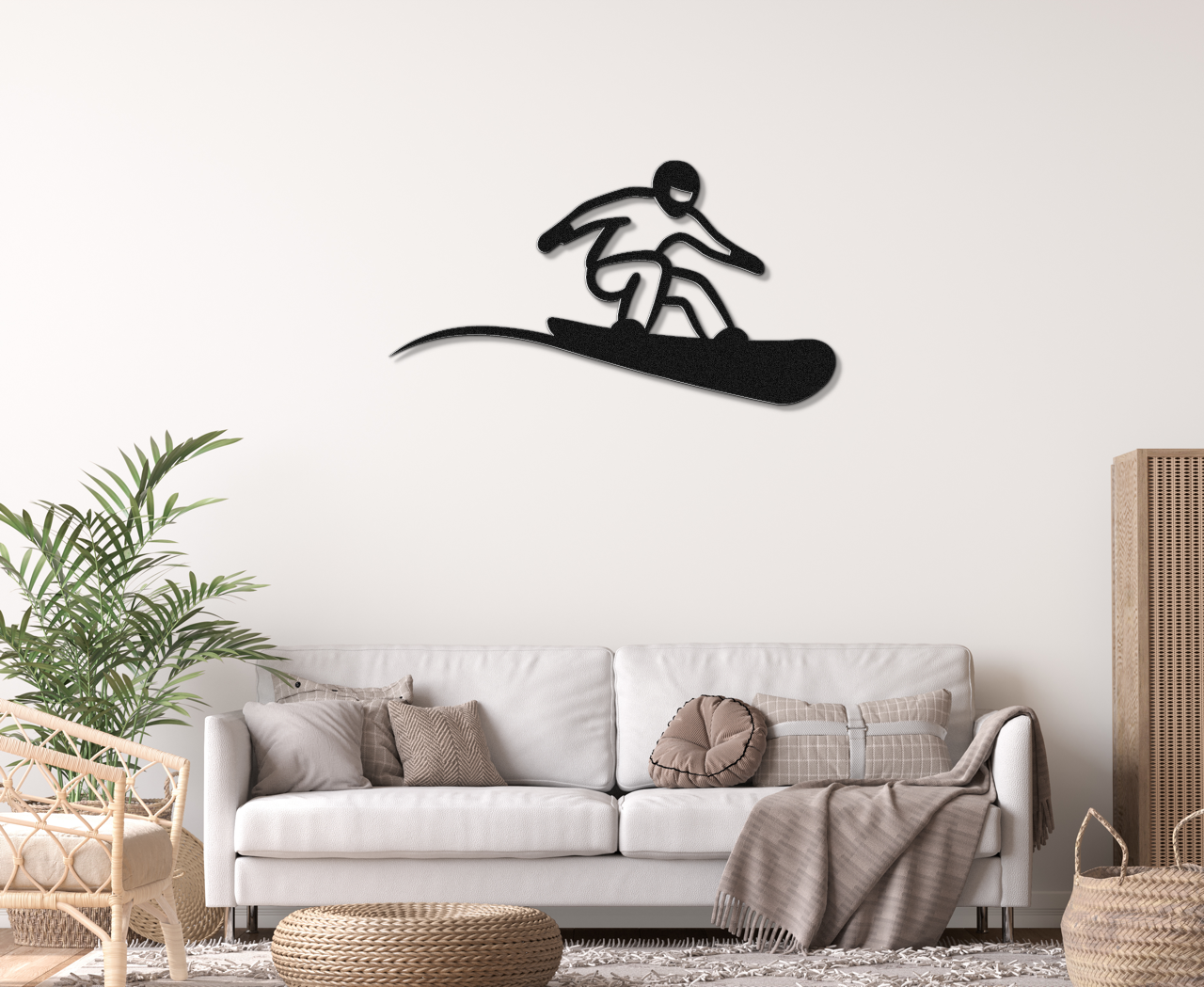 Snowboarding Metal Wall Art