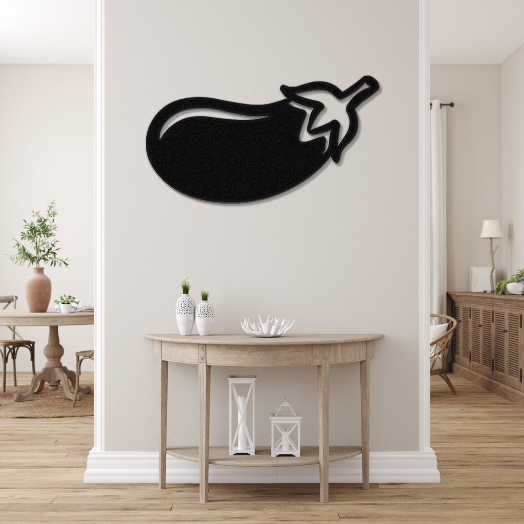 Eggplant Metal Wall Art