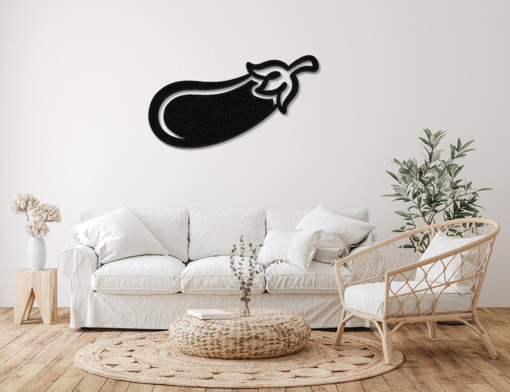 Eggplant Metal Wall Art