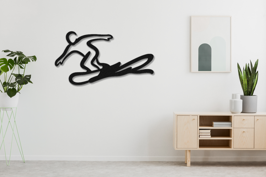 Snowboarding Metal Wall Art