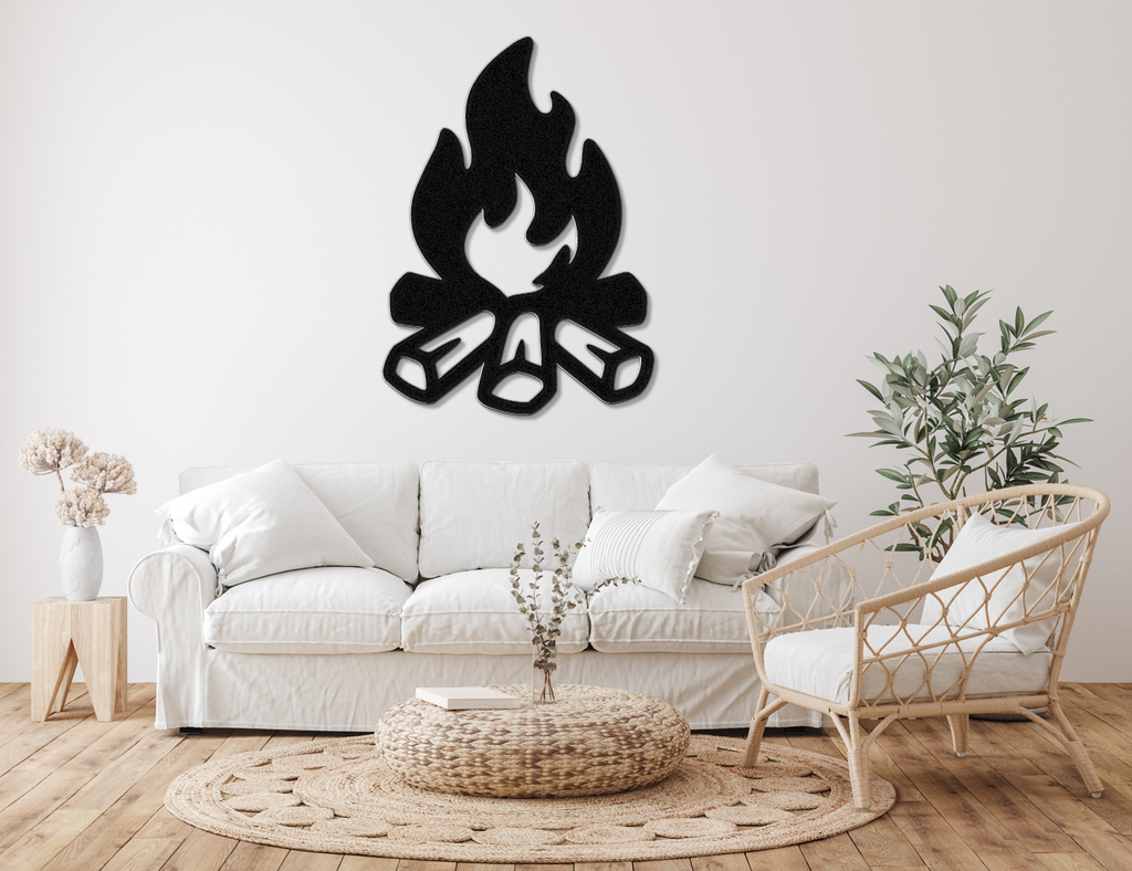 Campfire Metal Wall Art