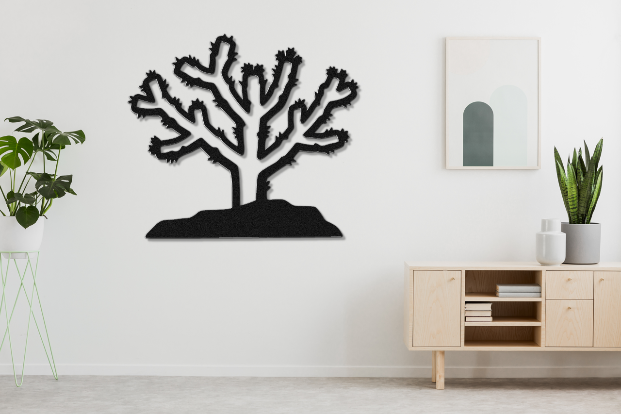 Cholla Cactus Metal Wall Art