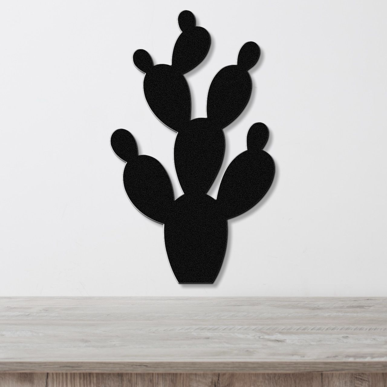Prickly Pear Cactus Metal Wall Art