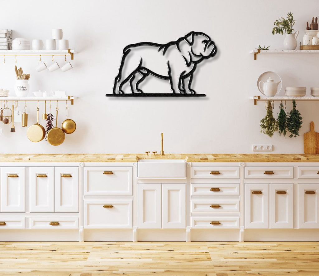 Bulldog Metal Wall Art