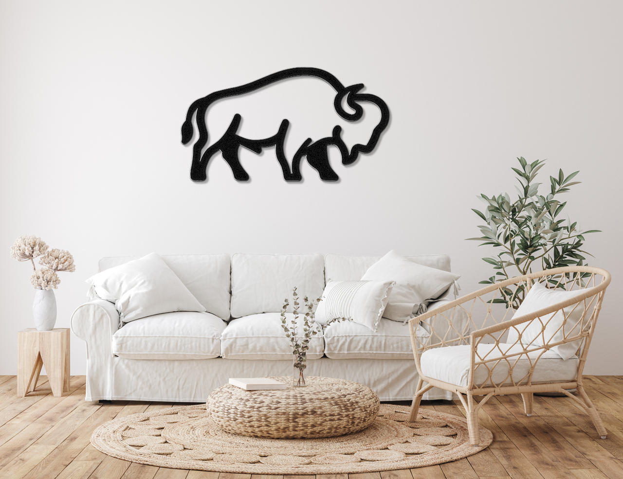 Buffalo Metal Wall Art