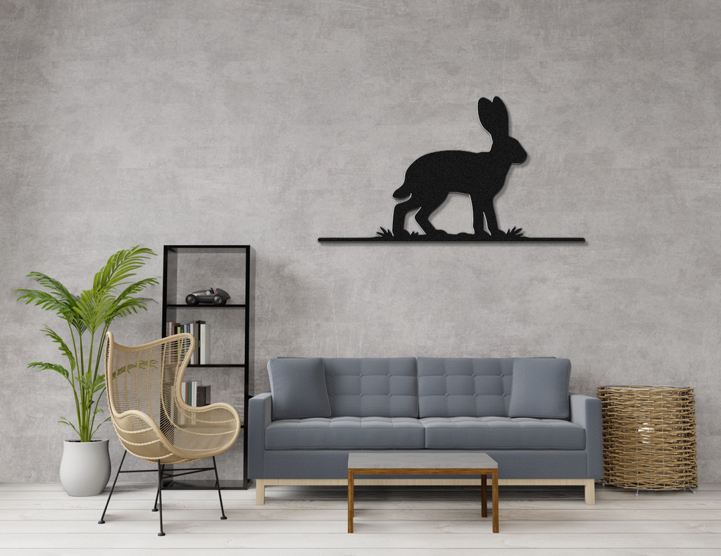 Jackrabbit Metal Wall Art
