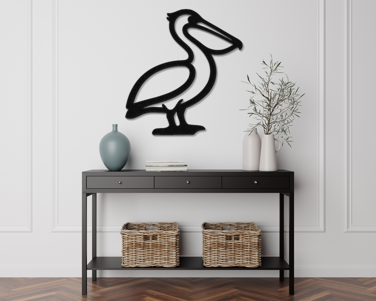 Pelican Metal Wall Art