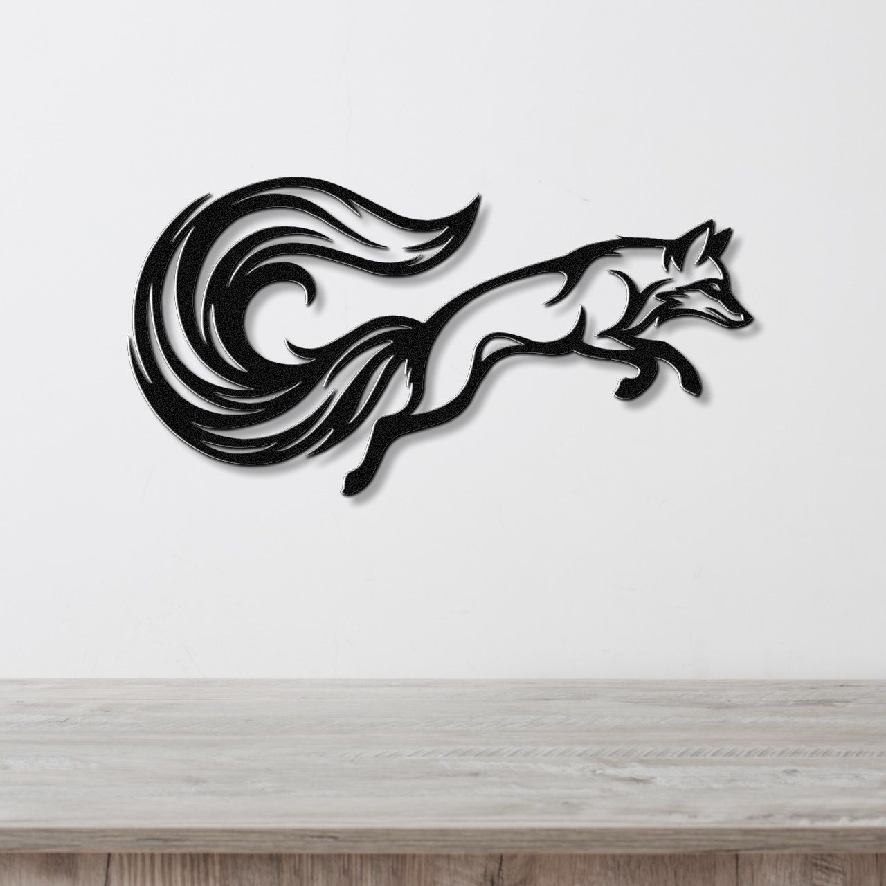 Sneaky Fox Metal Wall Art