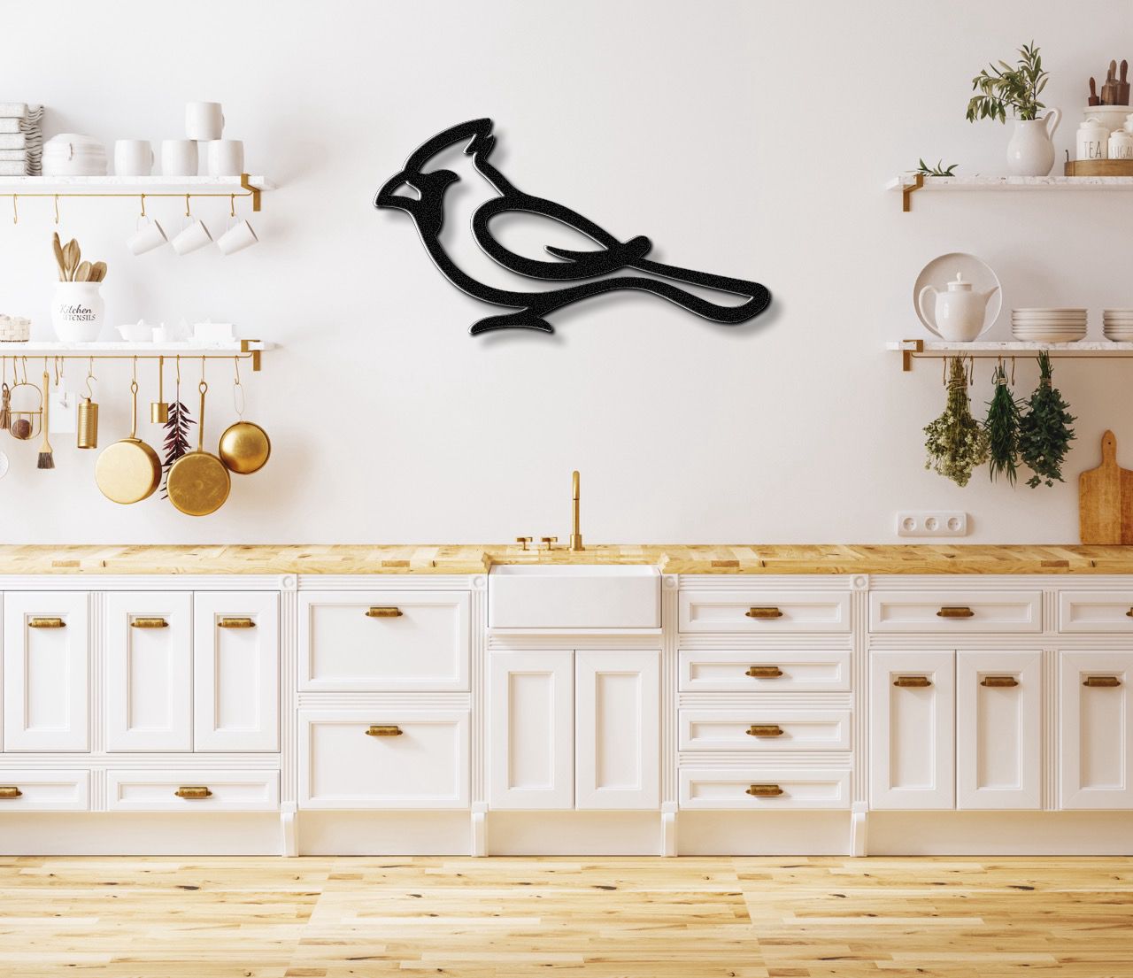 Cardinal Metal Wall Art
