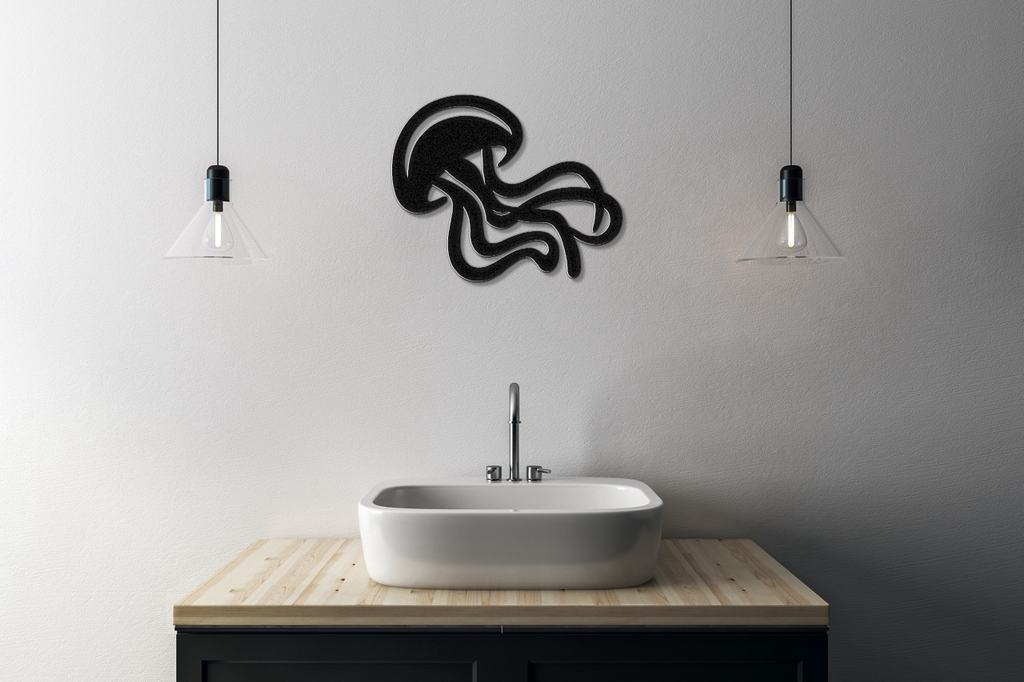 Jellyfish Metal Wall Art