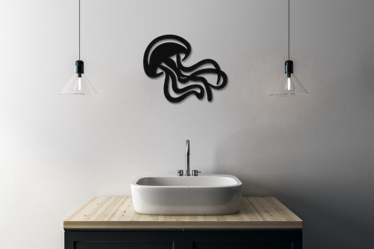 Jellyfish Metal Wall Art