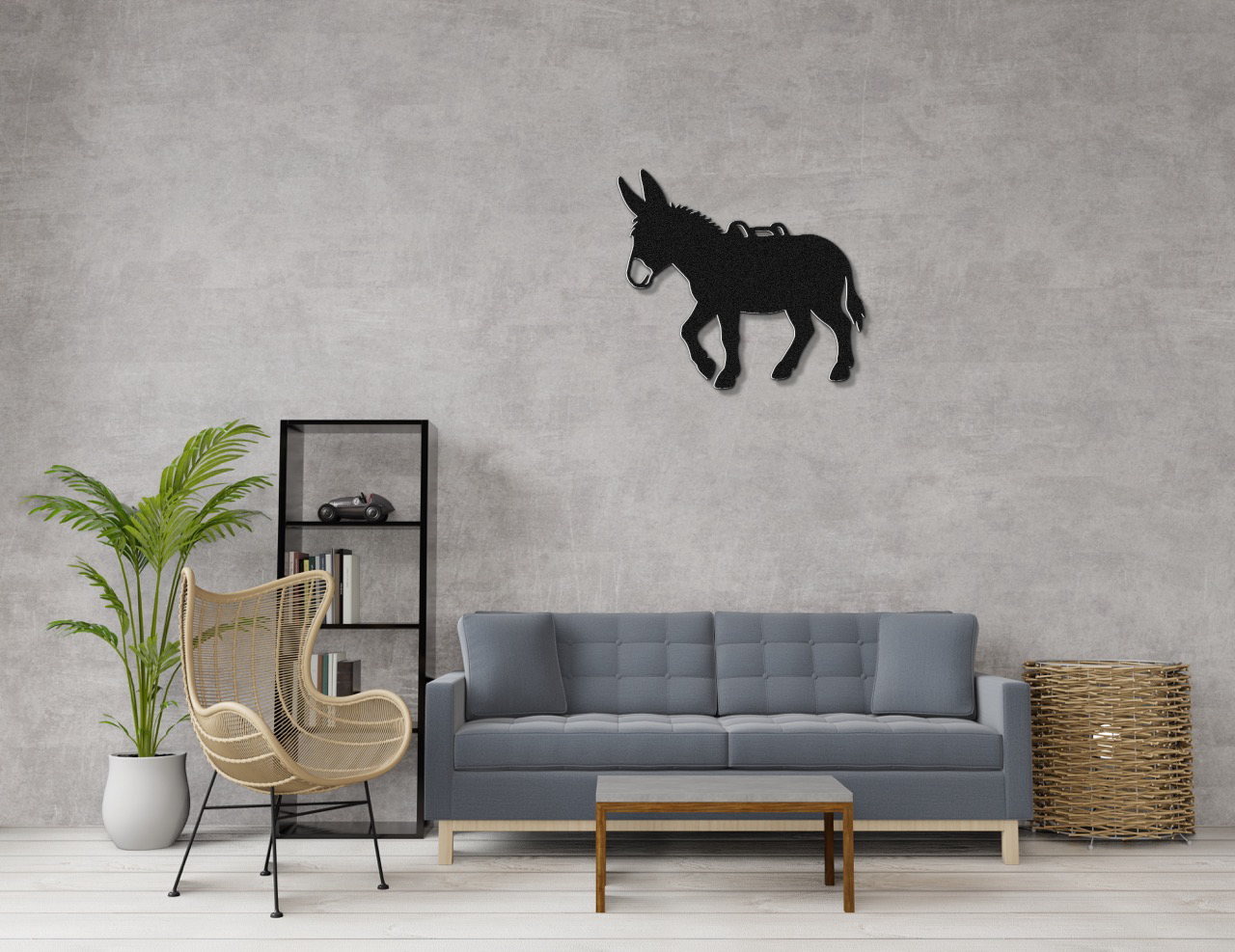 Burro Metal Wall Art