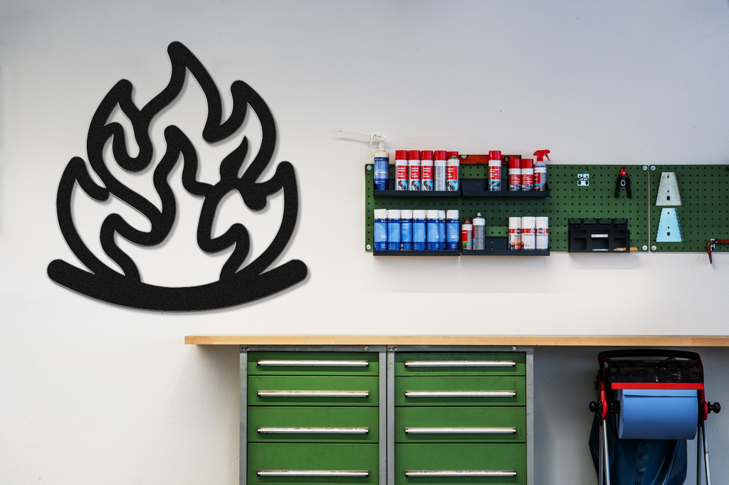 Abstract Fire Metal Wall Art