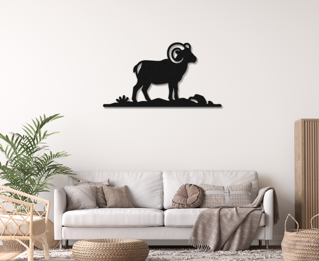 Bighorn Sheep Metal Wall Art
