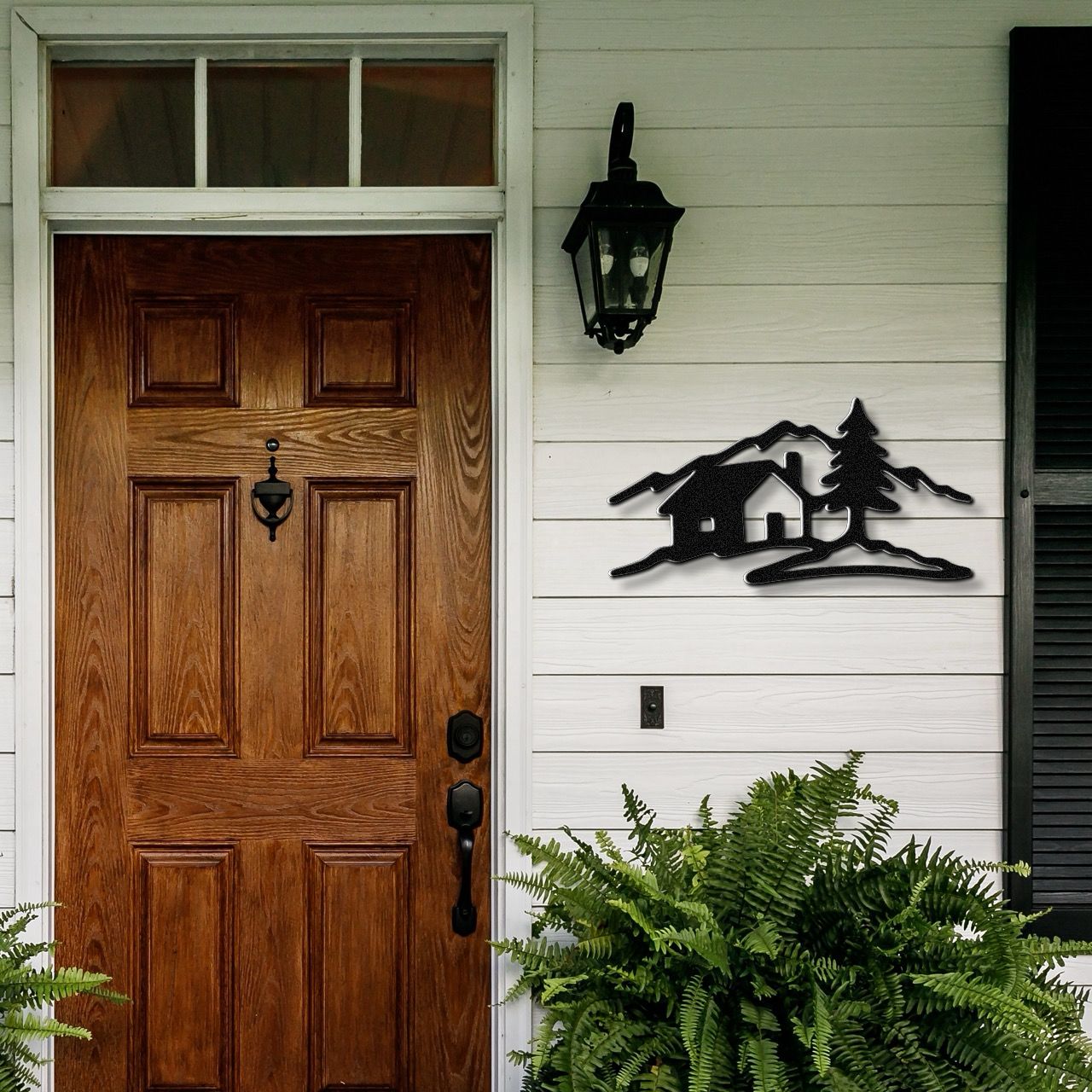 Mountain Cabin Metal Wall Art