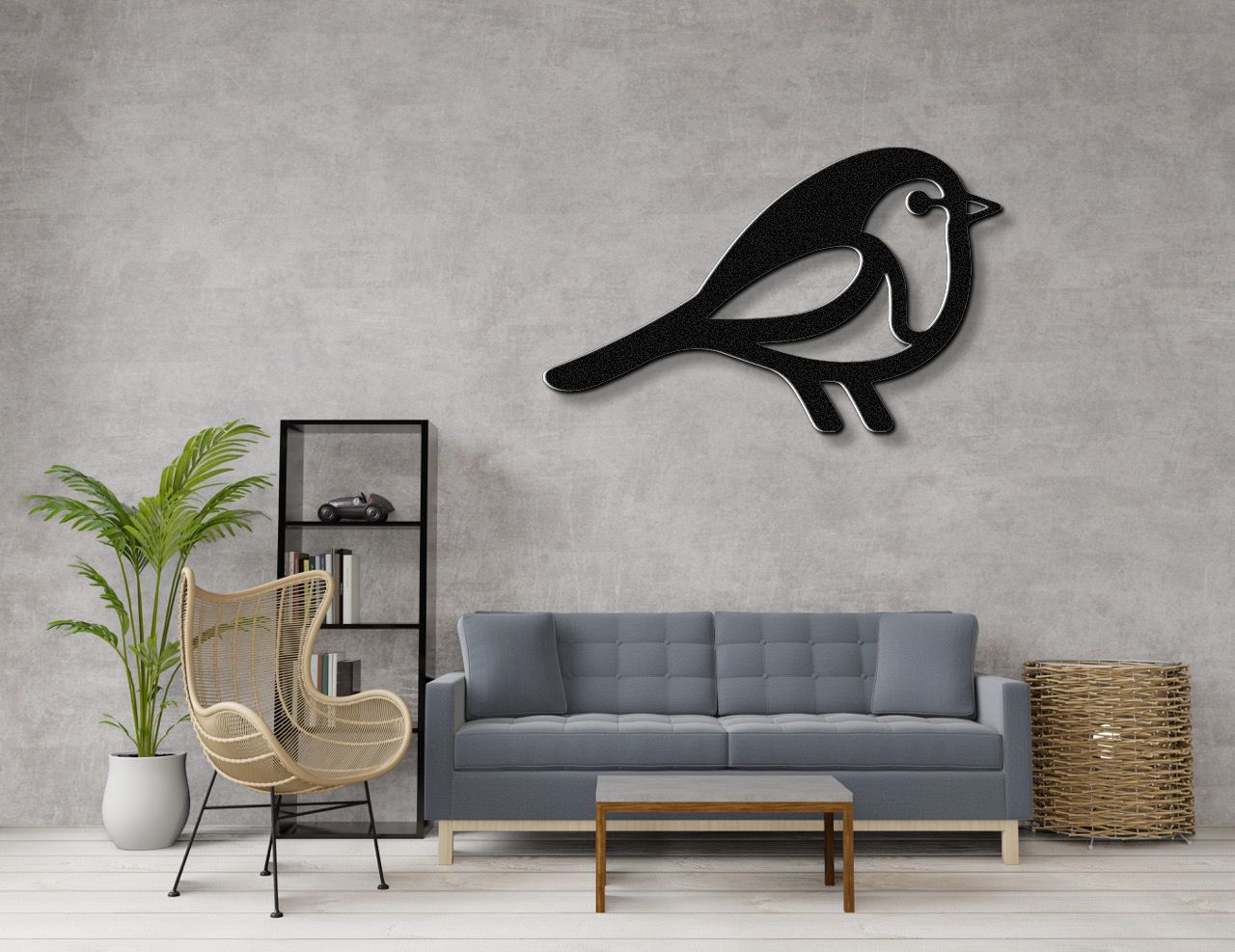 Robin Metal Wall Art