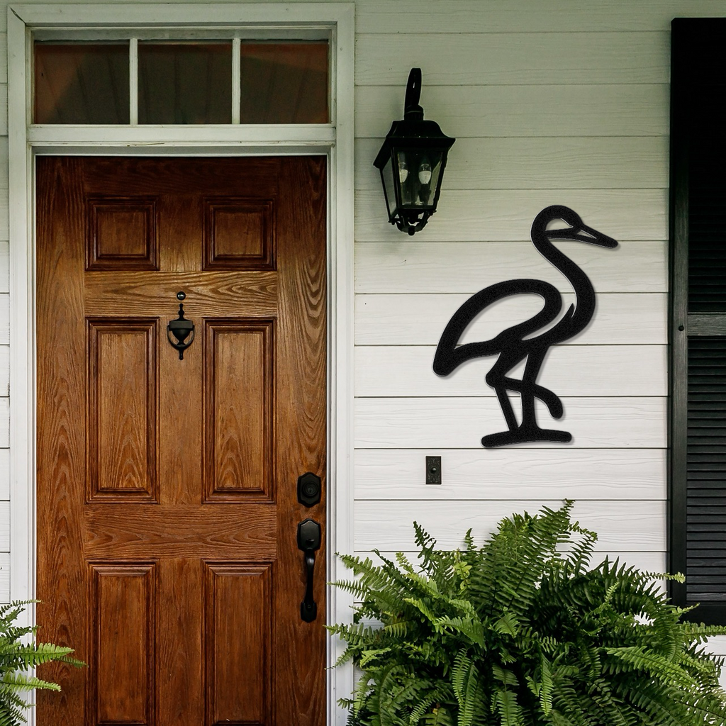 Crane Metal Wall Art