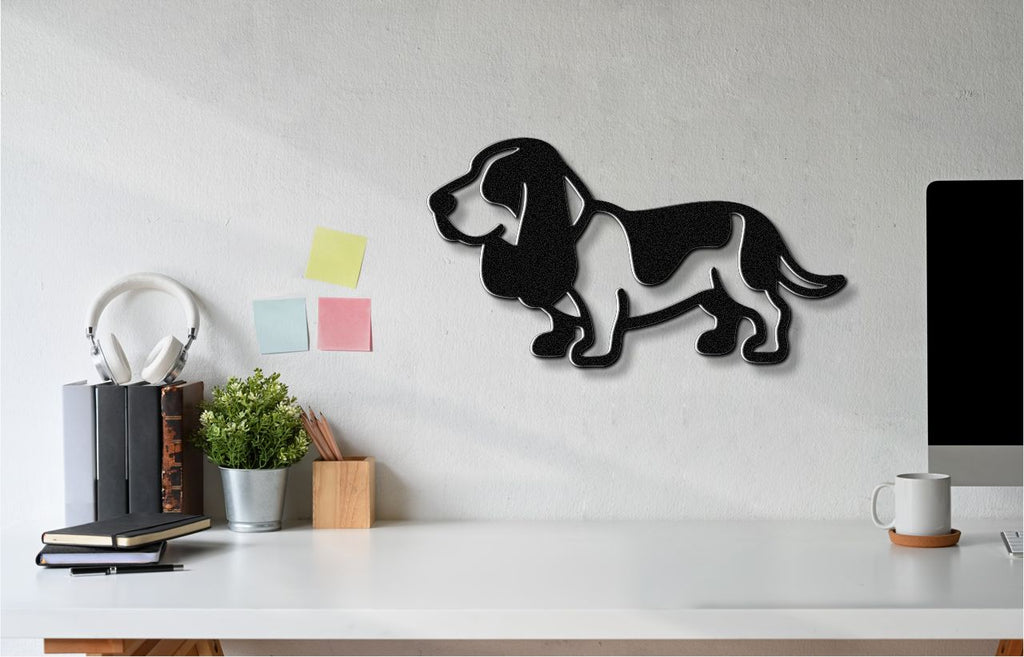 Basset Hound Metal Wall Art