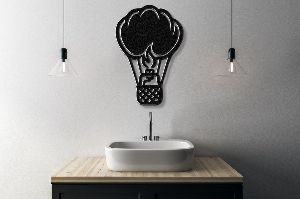 Hot Air Balloon Metal Wall Art