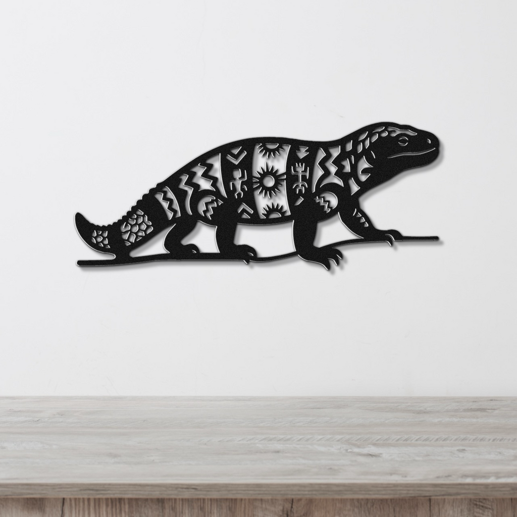 Gila Monster Metal Wall Art