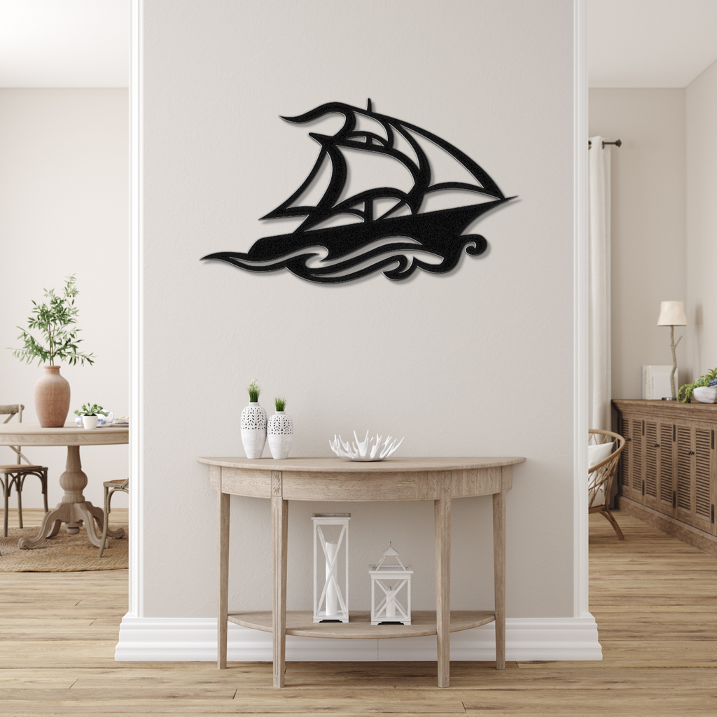 Sailboat Metal Wall Art